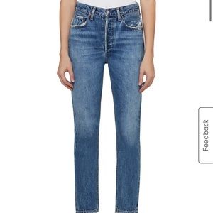 AGOLDE Riley High-rise Straight Jeans